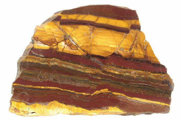 Polished Desert Sunset Banded Iron Slab - Western Australia #234789